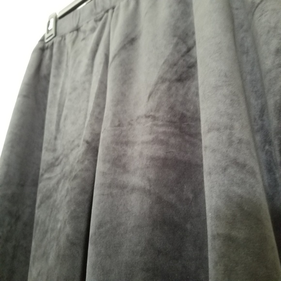 Vintage Cotton Sweatpants Extra Large 16 Black Velvet Elastic Winter Pants - Picture 4 of 8